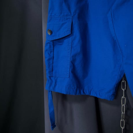 Southpole Vivid Cerulean Blue Ripsrop Parachute Baggy Cargo Shorts