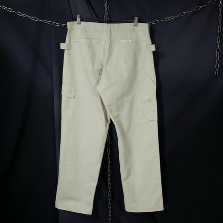 00s c2001 Karl Helmut Embroidery TapeLine Baker Cargo Painter Baggy Pants