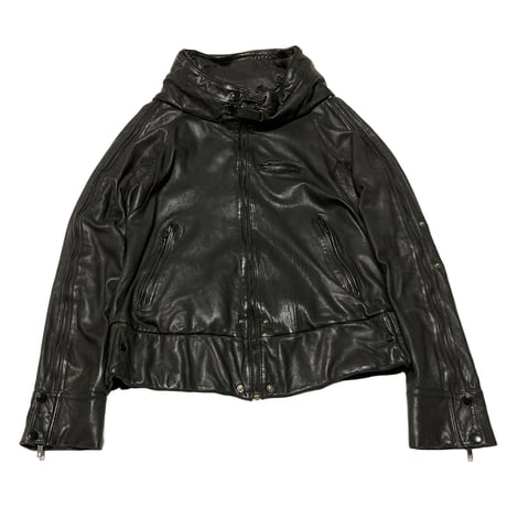 Unknown USED Gimmick Design Leather Jacket