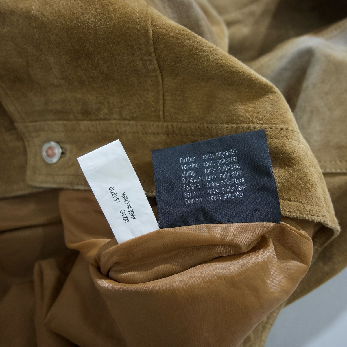 John Baner Trucker Type Oversized Suede Leather