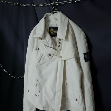 Belstaff Semi Double Deformation Multi Pockets Short Length Nylon Riders Jacket