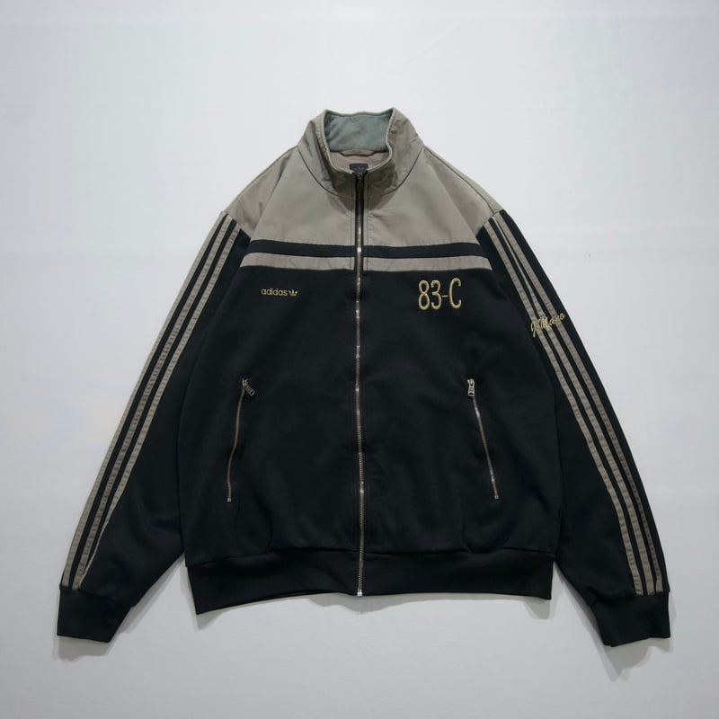 新品限定完売！アディダスオリジナルス83-CジャケットXS/ブラックレザーコンビ 10s Adidas 83-C Different Material Switching Tr