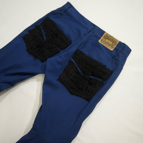 90s Christopher Nemeth Draping Fur Switching Pants
