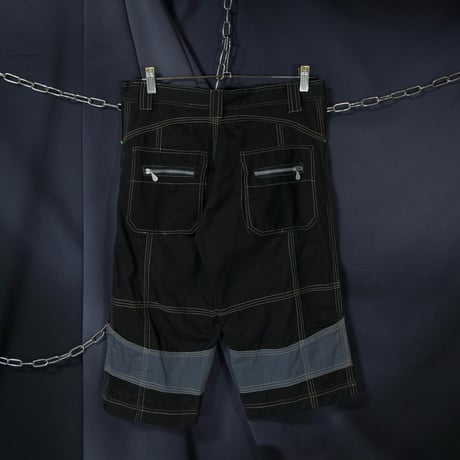 “90s Cyber Spice” Seem Stitch Switching Gimmick Cropped Pants