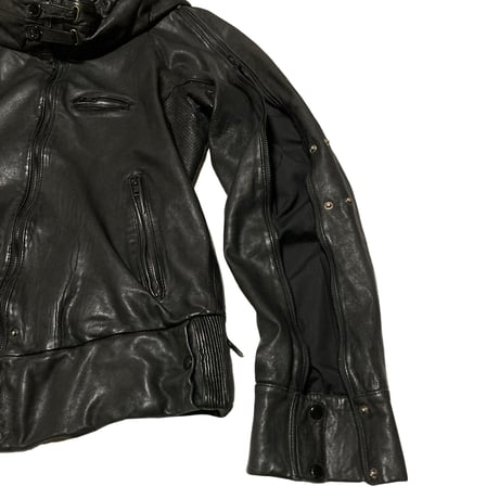 Unknown USED Gimmick Design Leather Jacket