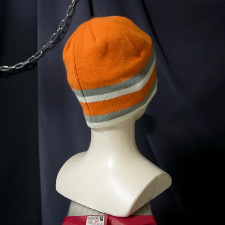 USED Surf Design Embroidery Border Acrylic Knit Cap