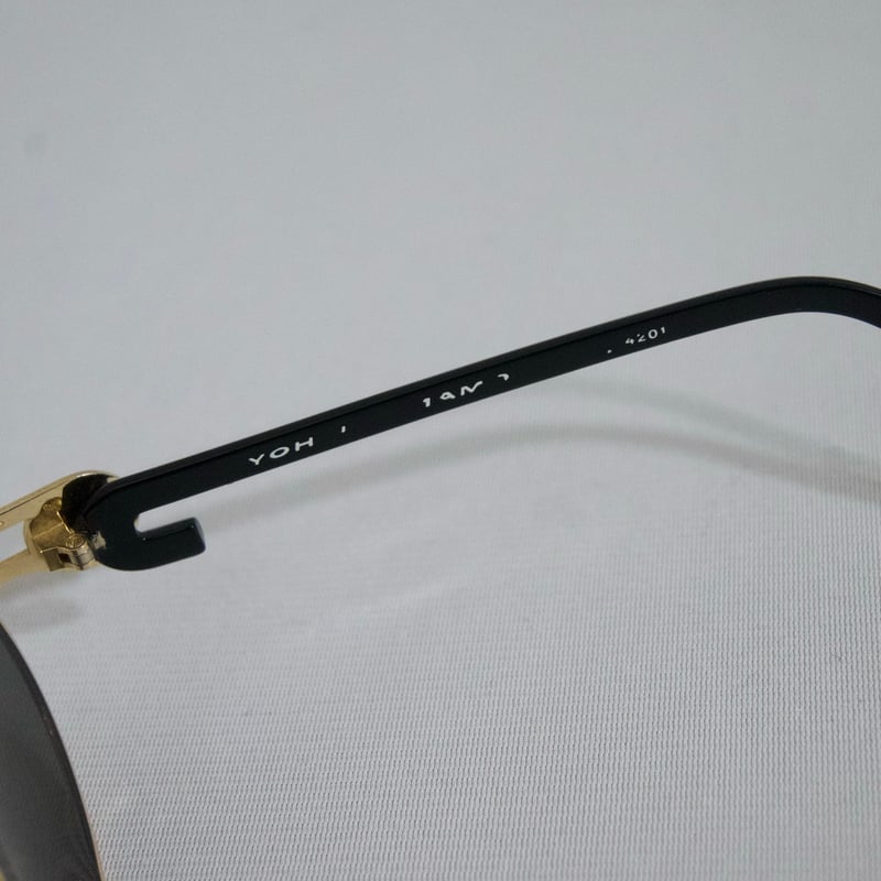 90s Archive Yohji Yamamoto 52-4201 Oval Sunglas