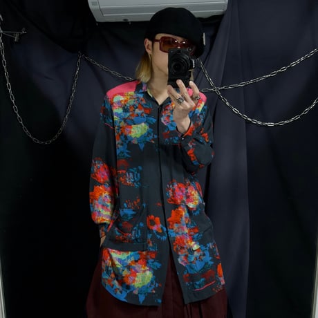 “Early 10s Spice” Diesel Abstract Full Graphic 2Way S/S L/S Rayon Shirts