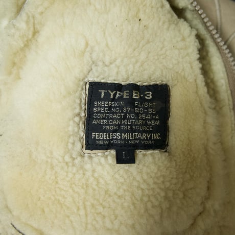 USED B3 Sheepskin Mouton TSUGIHAGI Leather Boa Flight Jacket