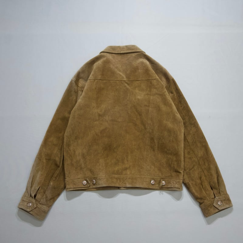 John Baner Trucker Type Oversized Suede Leather