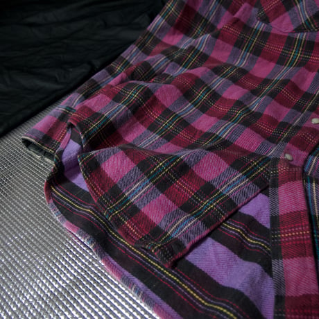 80s USAmade SADDLEKING HeavyWeight Flannel FakeReversible MexicanBorder TartanCheck WesternShirts
