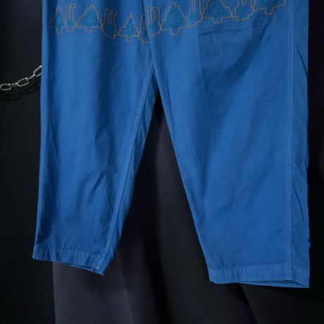 10s c2013 Spring Ne-net Piece Dyeing Embroidery Saruel Pants
