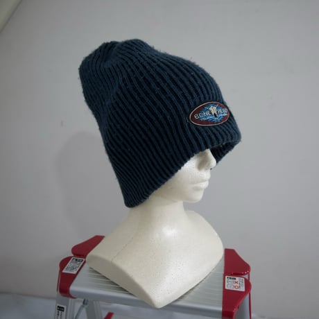 USED Shorthorn Surf Design Ribbed Balloon Knit Cap