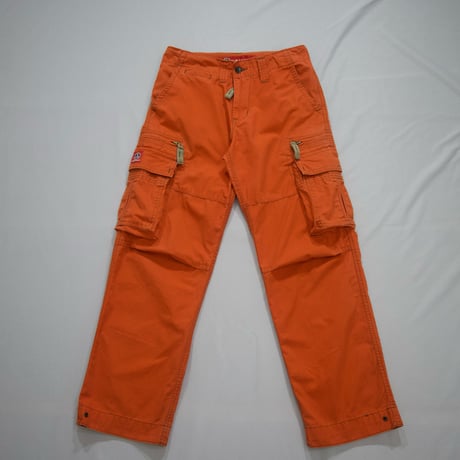 MOLECULE Vivid Resucue Orange Design Cargo Pants