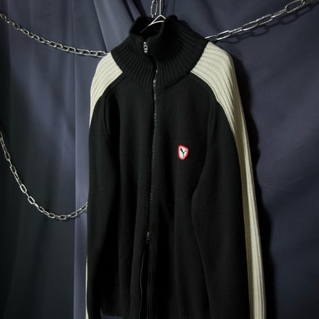90s Euro PUMA Double Zipper Drivers Knit