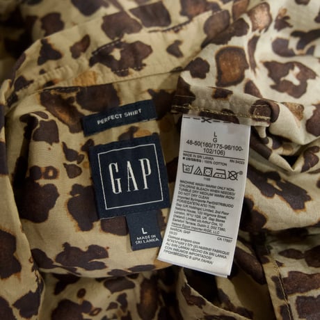 GAP Leopard L/S Open Collar Shirts