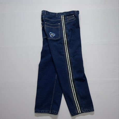FORTY EIGHT Rubber SideLine Baggy Denim