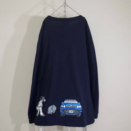 90s~00s CCNY Urban Wear HipHop Bboy Glaphics  L/S Tee
