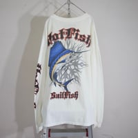 USA Made HotFish Hardcore Skater Tribal SailFish Design L/S Tee