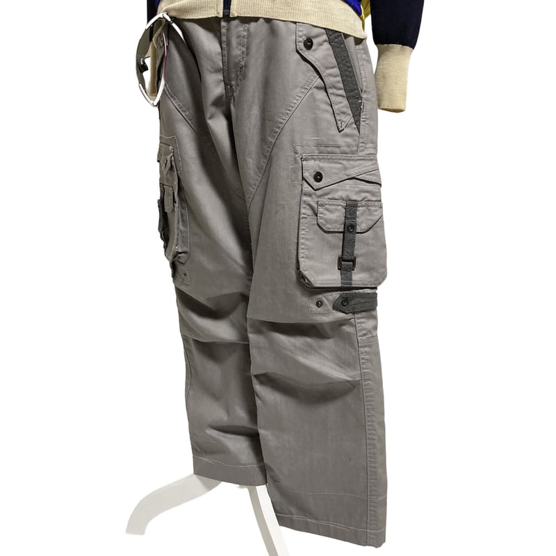 パンツ NICOLE CLUB FOR MEN coating cargo pants NICOLE CLUB FOR MEN カーゴパンツ ガムストレッチ デザイン