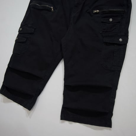 in the attic W45 Multi Zips&Pockets Gimmick Cropped Cargo Pants
