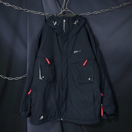 90s Town&Country Descente High Gimmick Nylon Snowboard Mountain Hoodie/Jacket