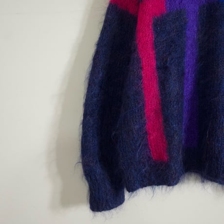 Abstract Patterns HandMade Mohair Knit