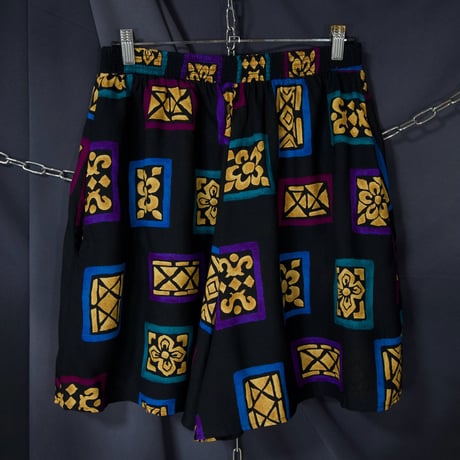 90s USA made California Connection LuxuryInterior Tarot Graphic Rayon Easy Shorts
