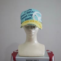 USED Peace Embroidery Damage Mesh Cap
