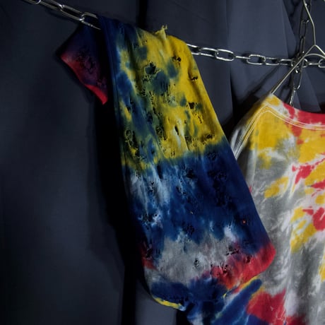 Psychedelics/Ethnics Tie-Dye Patterns Boro,Crush,Damage L/S Tee
