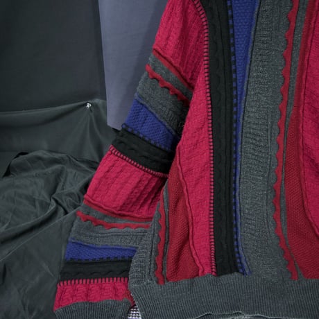 80s~90s Carlo Colucci Germany made Oversized 3D Knit Sweater
