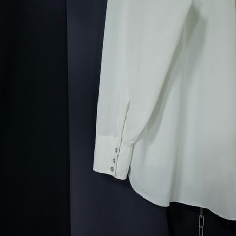 70s USA made H BAR C Popeline Blank Western L/S Shirts