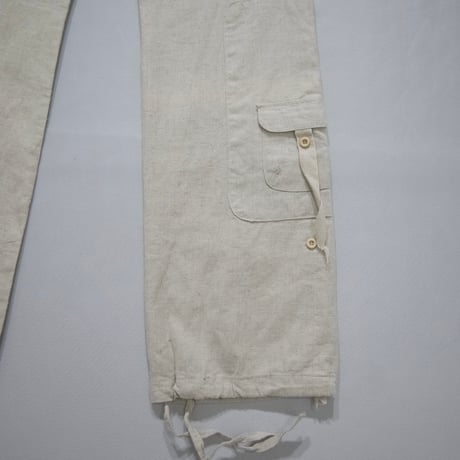 USED Multi Zippers&PocketsGimmick Parachute Linen Pants