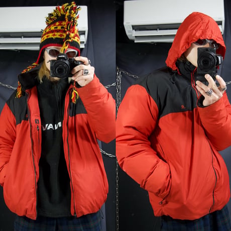 00s c2005 OLDNAVY Drawcord ShortLength Down Jacket/Mountain Hoodie