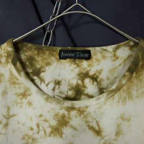 USED Barbed Wire Like Tie-Dye Bleached L/S Tee
