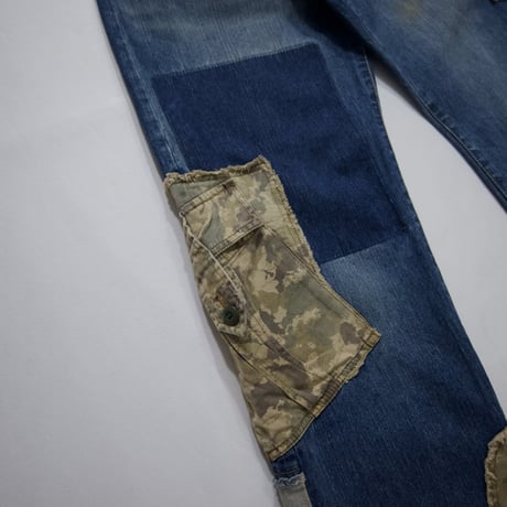 00s PPFM Patchwork Rebuild Denim Pants