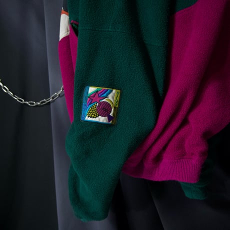 00s Silvy Stars Rainbows Colors GORE XCR Polarlite HarlZip Padded Fleece Anorak Jacket