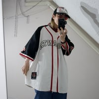 RAW BLUE 2XL Oversized Linen Baseball Shirts