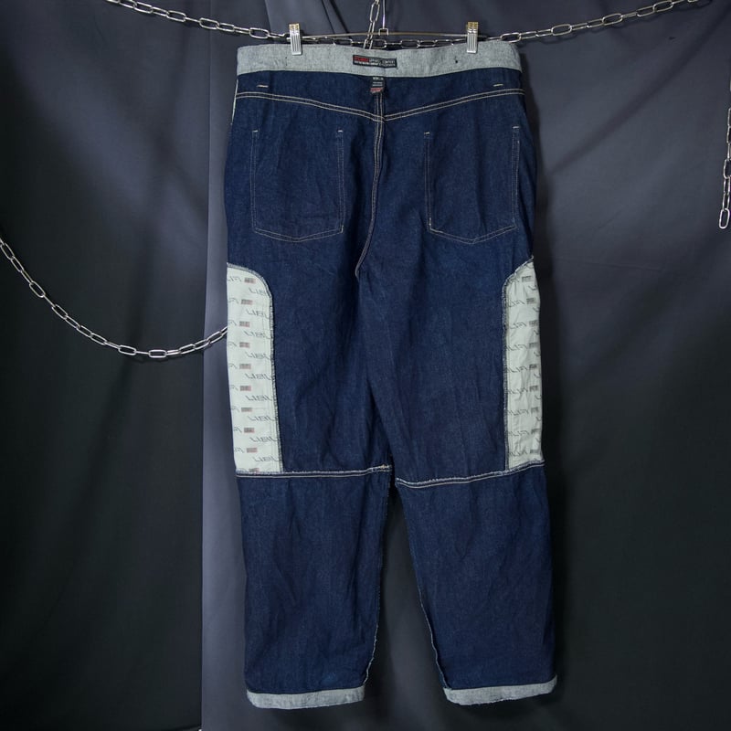 FUBU Matt Silver Grey/Indigo Blue Fake Reversib... FUBU パッチ 