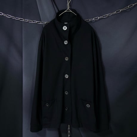 90s Talbots Deformation Collar ( Stand Napoleon Shawl Sailor ) Rayon Blend Jacket