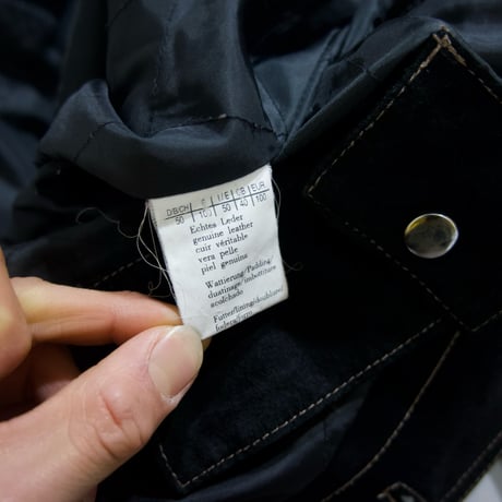 USED Trucker Type Oversized Suede Leather Jacket