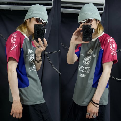 10s Adidas (c2010) RingerNeck Awesome Switched&Color Sports Tech RaglanSleeve S/S Tee Uniform
