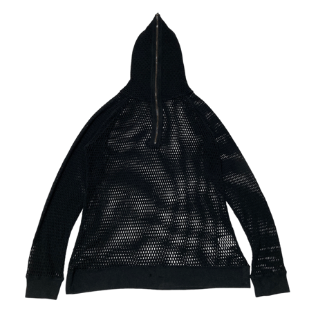 SCHLUSSEL Half Zip Net Hoodie シュリセル ハーフジップ フィッシュネット パーカー