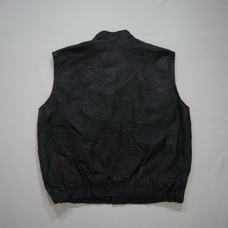 USED TSUGIHAGI High Neck Leather Vest