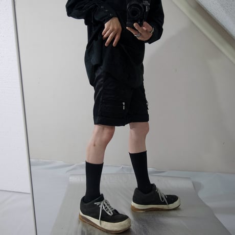 ARMANI JEANS Cotton×Rayon Zipper Gimmick Cargo Short Pants