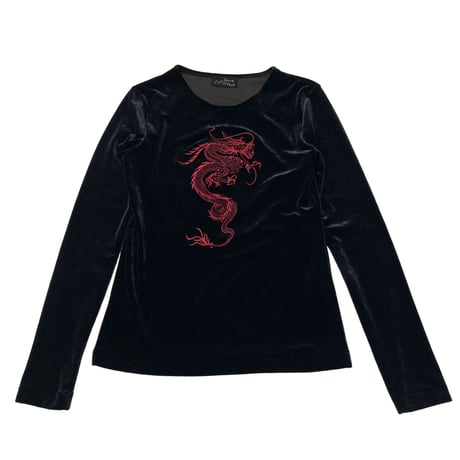 90s FICCE DONNA Velor tops ドン小西