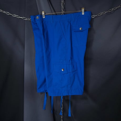 Southpole Vivid Cerulean Blue Ripsrop Parachute Baggy Cargo Shorts