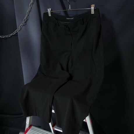 Late90s~Early00s Counterparts Center Press Cropped Tapered Rayon Slacks
