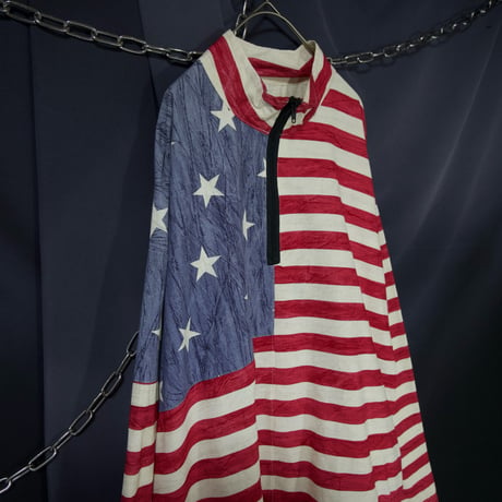 USA made StarsAndStripes HalfZip Pullover Shirts Jacket