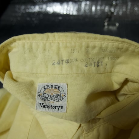 “Formal Punk Style” 90s Eagle USA made Oxford Cotton Peter Pan Round Collar L/S Tapered Shirts